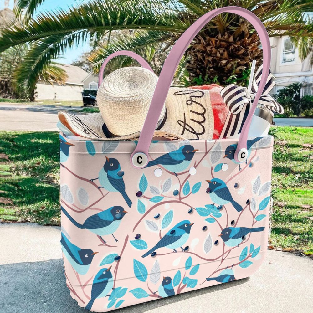 Bucket Tote Bag, Limited Edition Bogg Bag, Beach Bag Chirpy Charm - Image 4