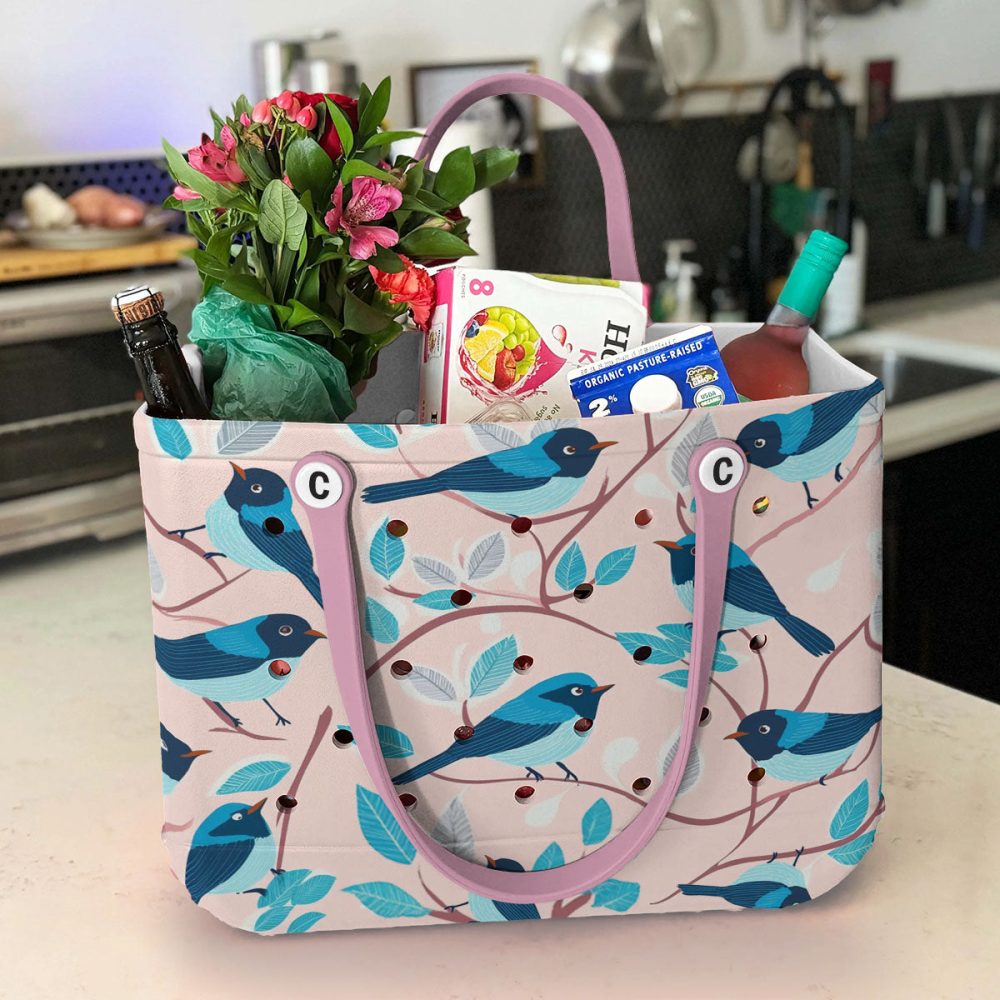 Bucket Tote Bag, Limited Edition Bogg Bag, Beach Bag Chirpy Charm - Image 5