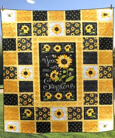 You Are My Sunshine Quilted Blanket