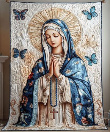 Blessed Mary Quilted Blanket