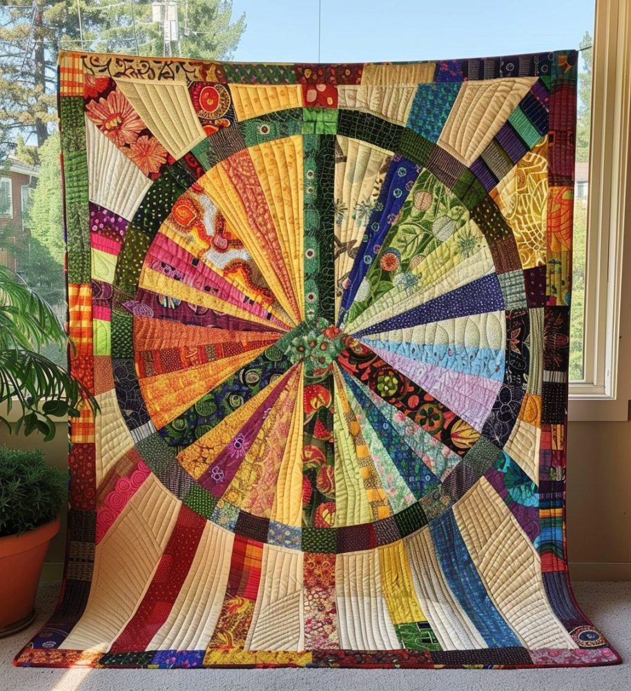 Blissful Sunshine Quilted Blanket
