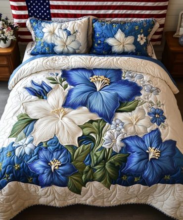 Bloom Bed 3-Piece Quilted Bedding Set