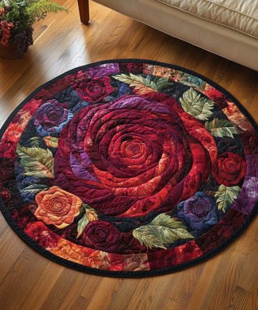 Bloom Circle Quilted Round Mat