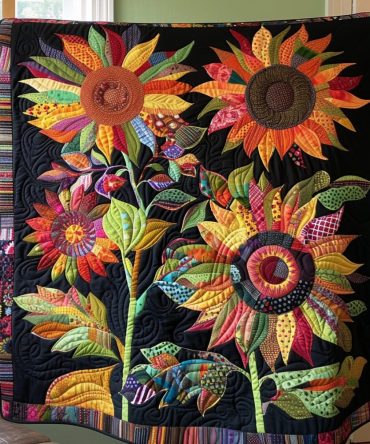 Blooming Bright Quilted Blanket