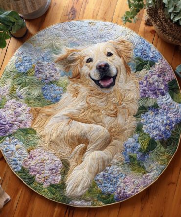 Blooming Charm Quilted Round Mat