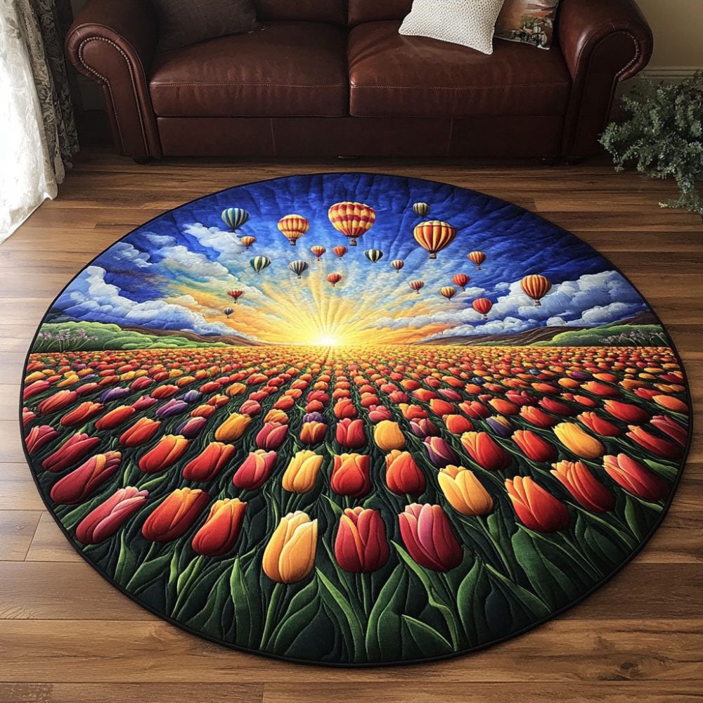 Blooming Meadows Quilted Round Mat