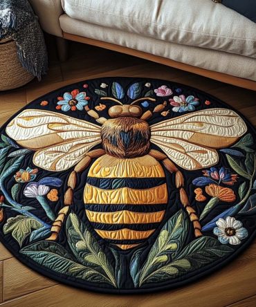Blossom Keeper Quilted Round Mat