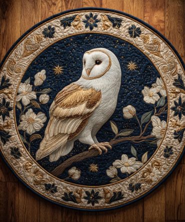 Blossom Perch Quilted Round Mat