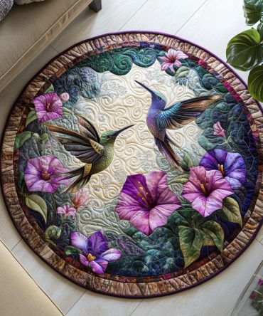 Blossom Sway Quilted Round Mat