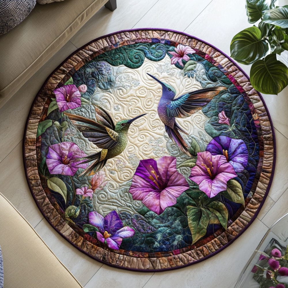 Blossom Sway Quilted Round Mat