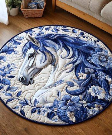 Blossom Veil Mare Quilted Round Mat