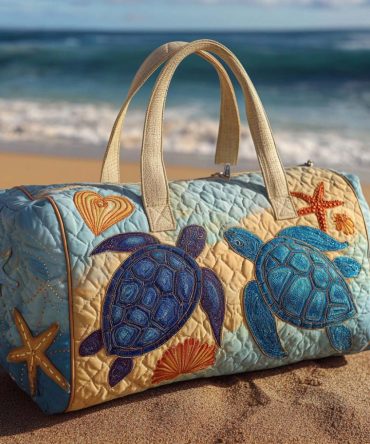 Blue Companions Quilted Duffle Bag