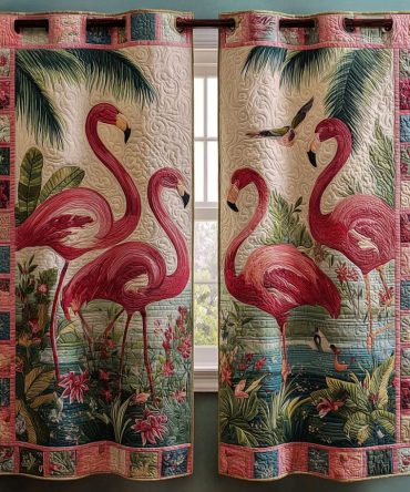 Blushed Stature Quilted Curtains