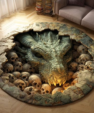 Bonefire Warden Quilted Round Mat