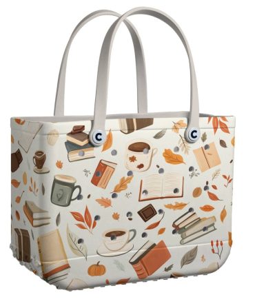 Bucket Tote Bag, Limited Edition Bogg Bag, Beach Bag Autumn Reading