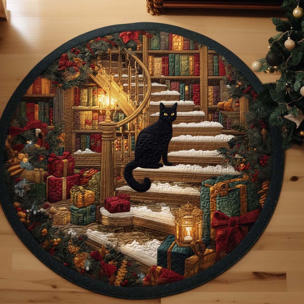 Book Lover Dream Quilted Round Mat