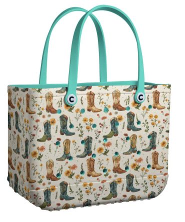 Bucket Tote Bag, Limited Edition Bogg Bag, Beach Bag Bootanical