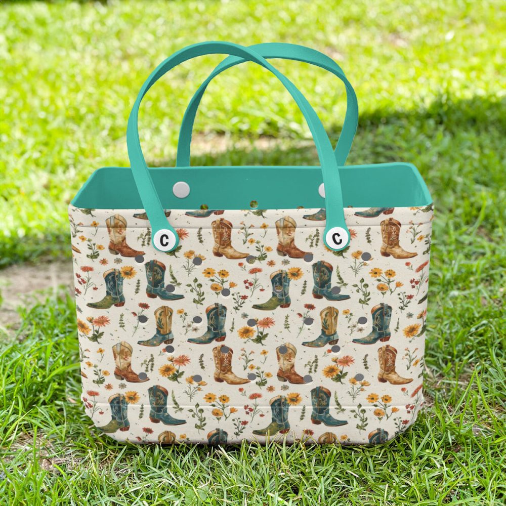 Bucket Tote Bag, Limited Edition Bogg Bag, Beach Bag Bootanical - Image 3