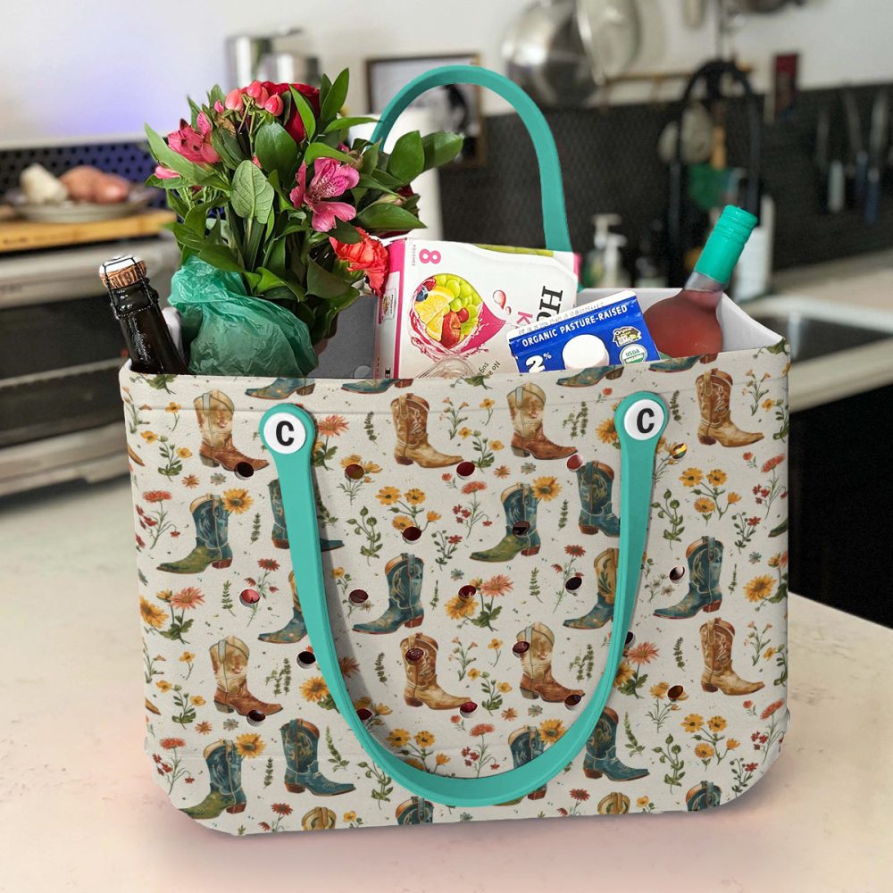 Bucket Tote Bag, Limited Edition Bogg Bag, Beach Bag Bootanical - Image 5