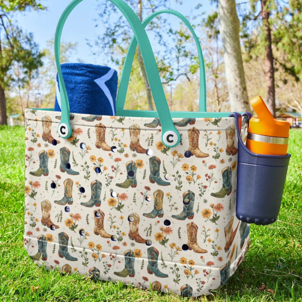 Bucket Tote Bag, Limited Edition Bogg Bag, Beach Bag Bootanical - Image 4