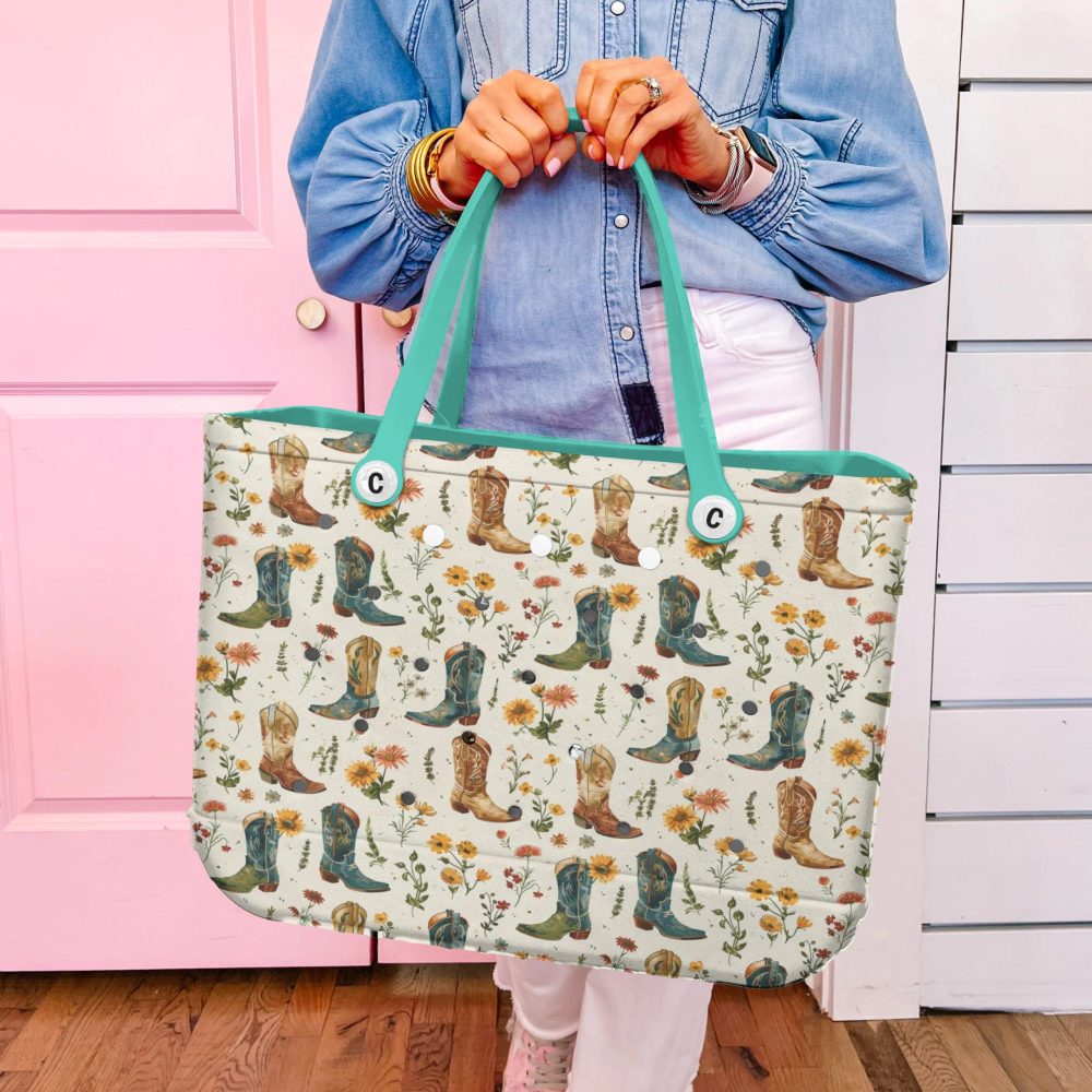 Bucket Tote Bag, Limited Edition Bogg Bag, Beach Bag Bootanical - Image 6