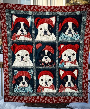 Boston Snuggles Quilted Blanket