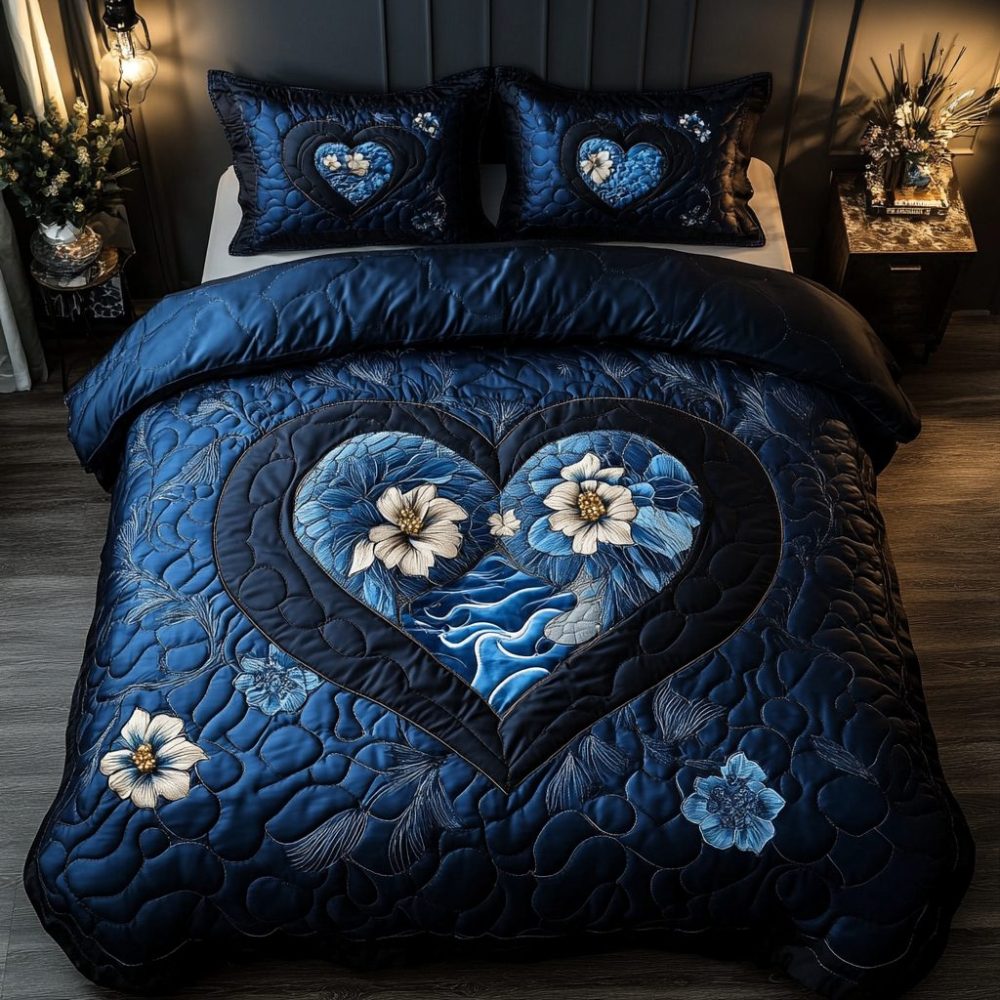 Bound By Love 3-Piece Quilted Bedding Set