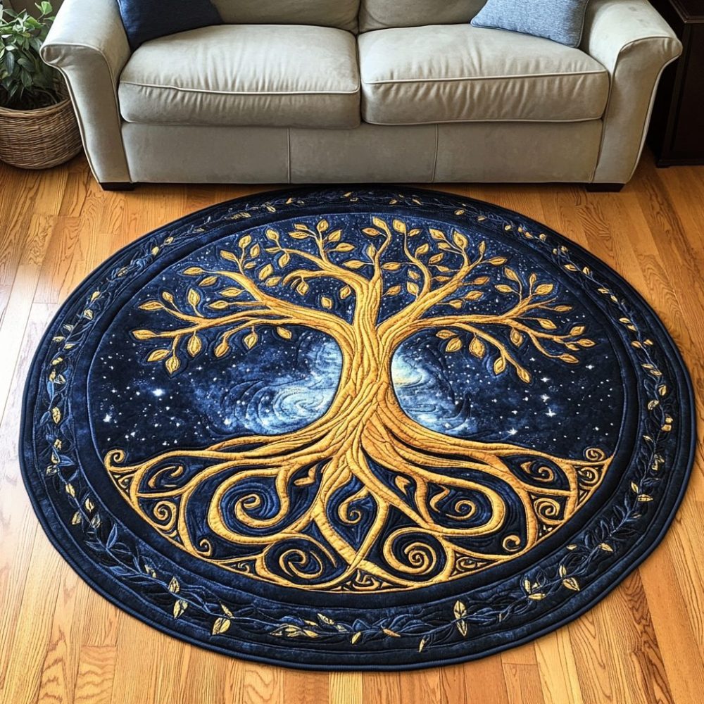 Serene Canopy Quilted Round Mat