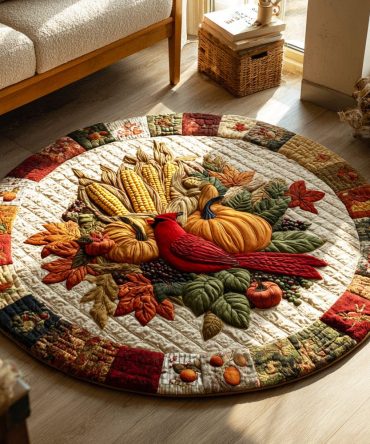 Bountiful Blessings Quilted Round Mat