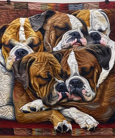 Boxer Bliss Quilted Blanket