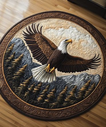 Brave Flight Quilted Round Mat