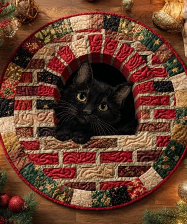 Brick Hideaway Quilted Round Mat