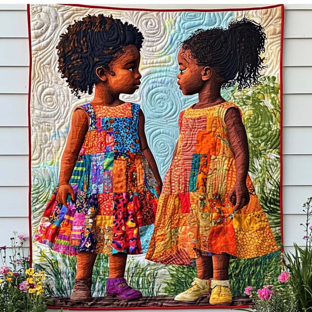 Bright Blossoms Quilted Blanket