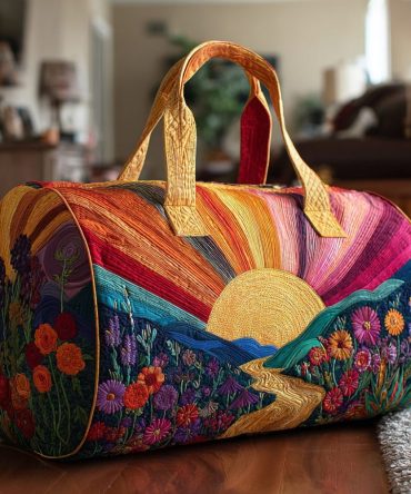 Bright Dawn Quilted Duffle Bag