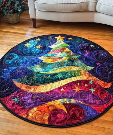 Bright Eve Quilted Round Mat