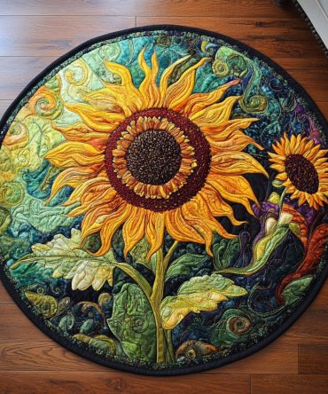 Bright Horizon Quilted Round Mat