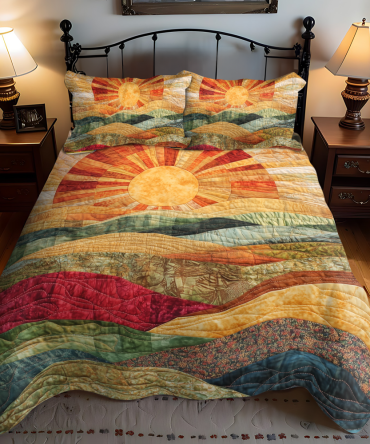 Bright Horizons 3-Piece Quilted Bedding Set