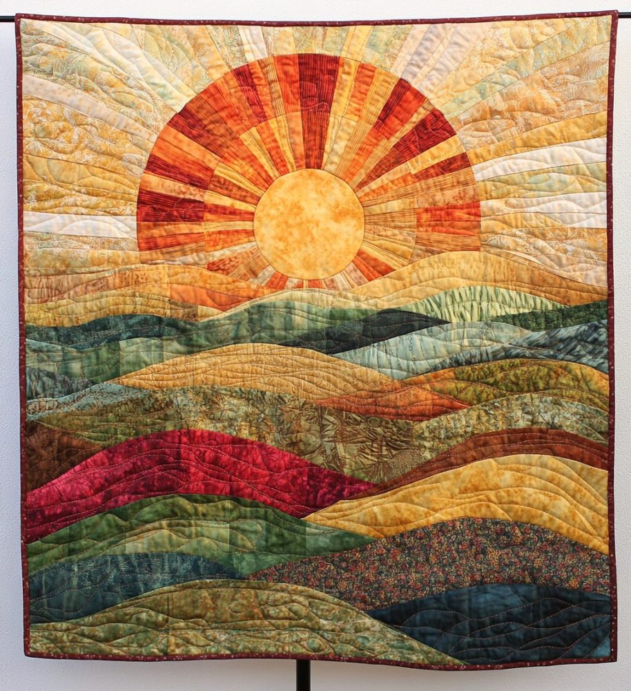 Bright Horizons Quilted Blanket