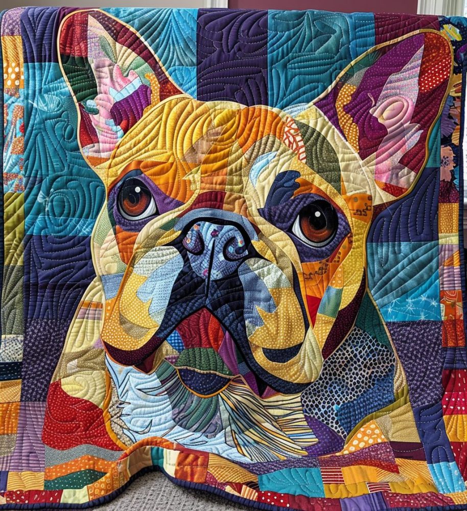 Bright Paws Fantasy Quilted Blanket