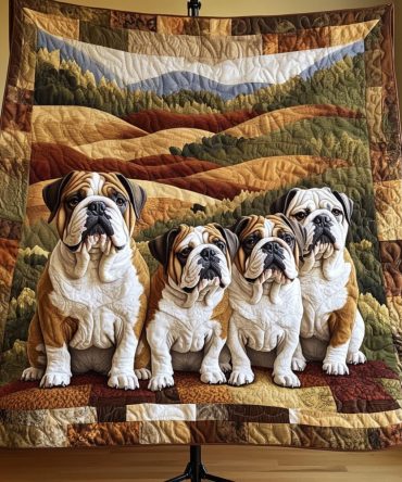 Bulldog Brigade Quilted Blanket
