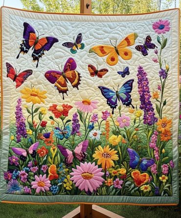 Butterfly Bliss Quilted Blanket