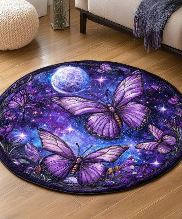 Butterfly Kisses Quilted Round Mat