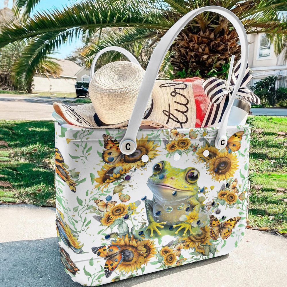 Bucket Tote Bag, Limited Edition Bogg Bag, Beach Bag Lily & Light - Image 5