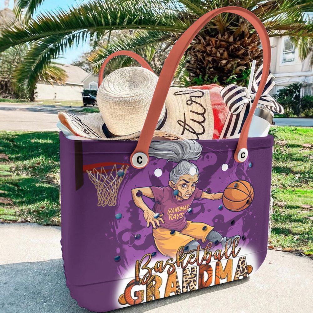Bucket Tote Bag, Limited Edition Bogg Bag, Beach Bag Hoop Granny - Image 4