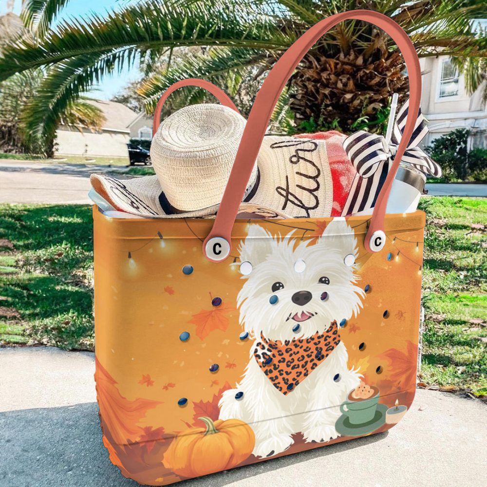 Bucket Tote Bag, Limited Edition Bogg Bag, Beach Bag Yorkshire Fall - Image 4