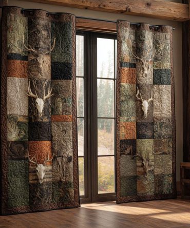Camouflage Dreams Quilted Curtains