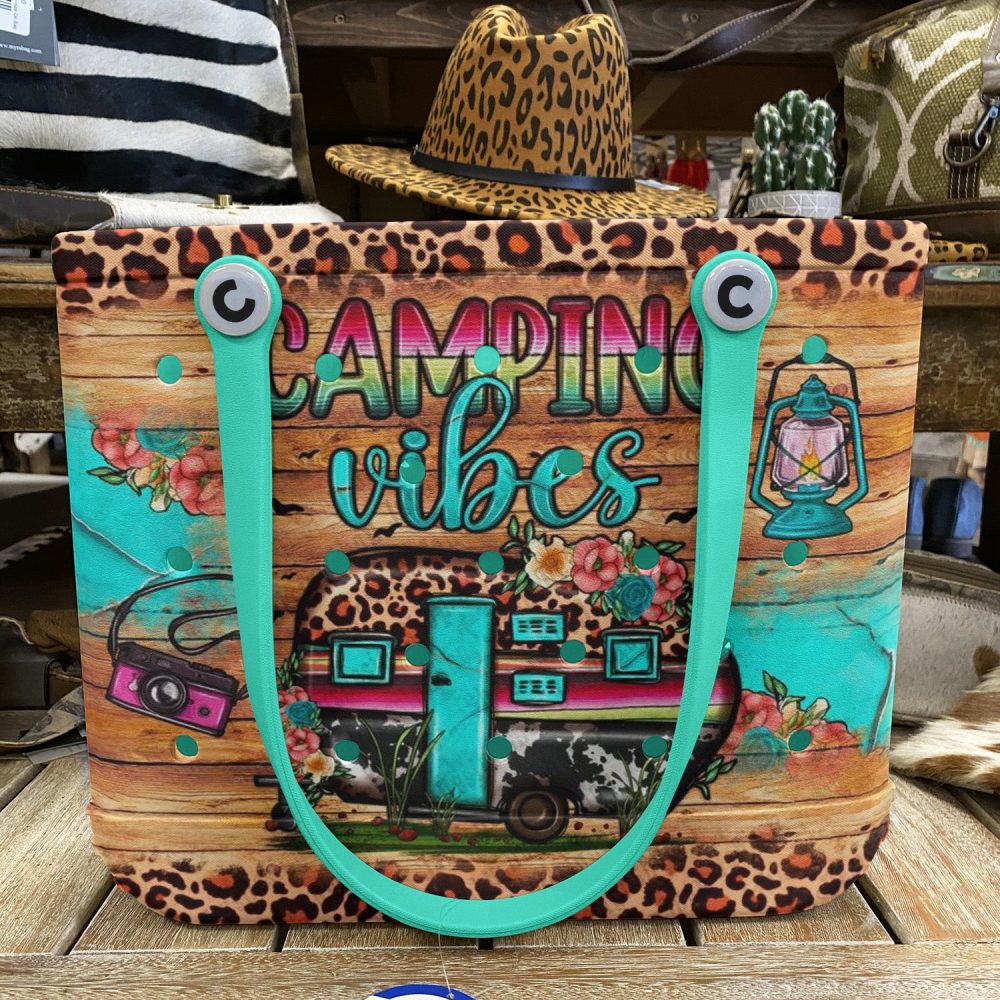 Bucket Tote Bag, Limited Edition Bogg Bag, Beach Bag Camping Vibes - Image 6