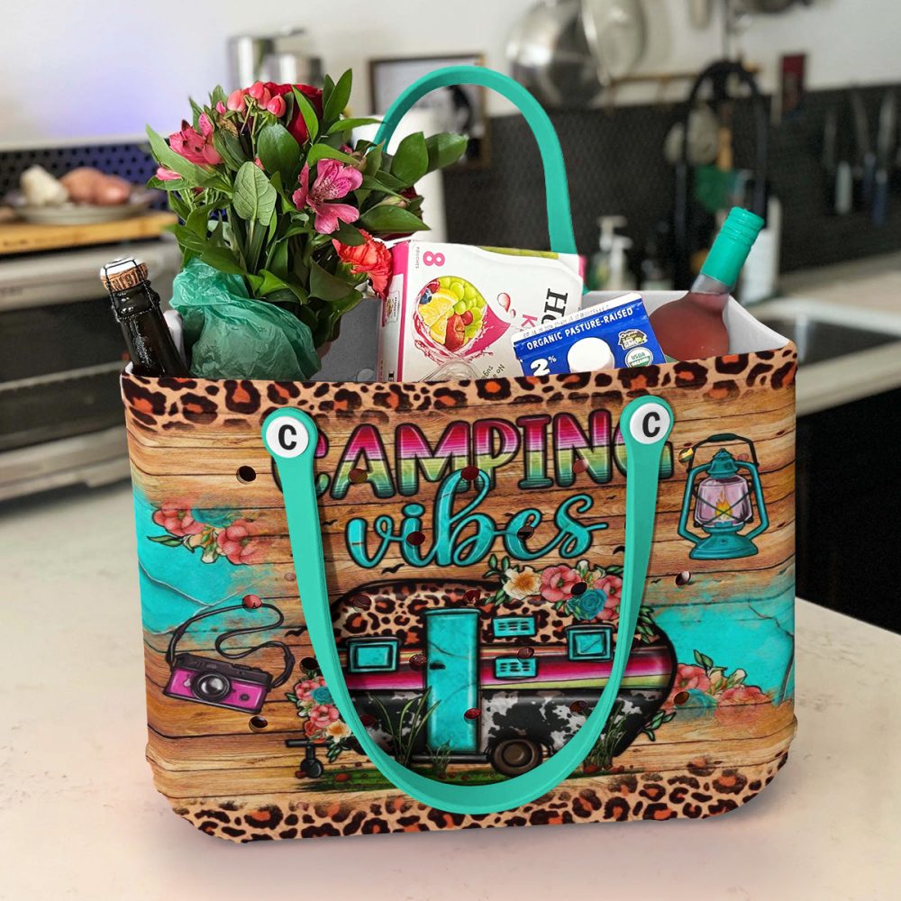 Bucket Tote Bag, Limited Edition Bogg Bag, Beach Bag Camping Vibes - Image 4