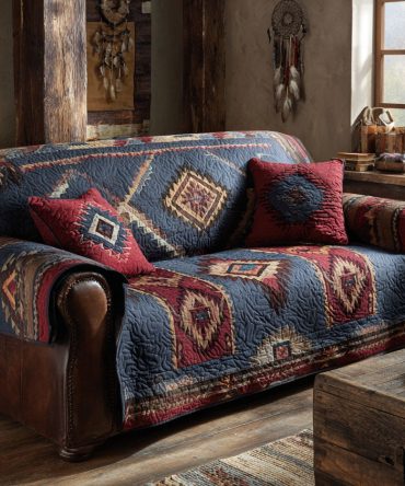 Canyon Nights Quilted Sofa Cover