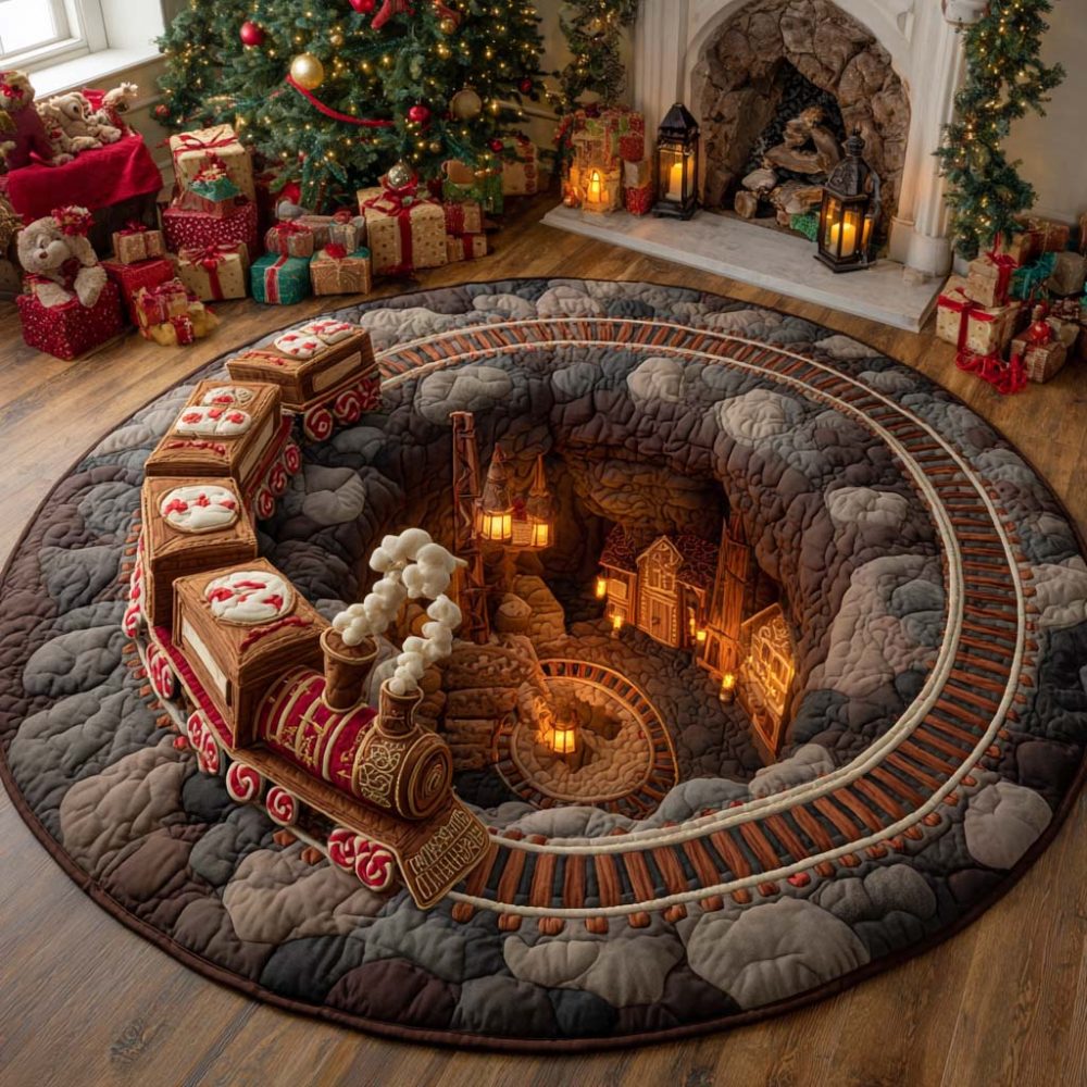 Canyon Spiral Express Quilted Round Mat